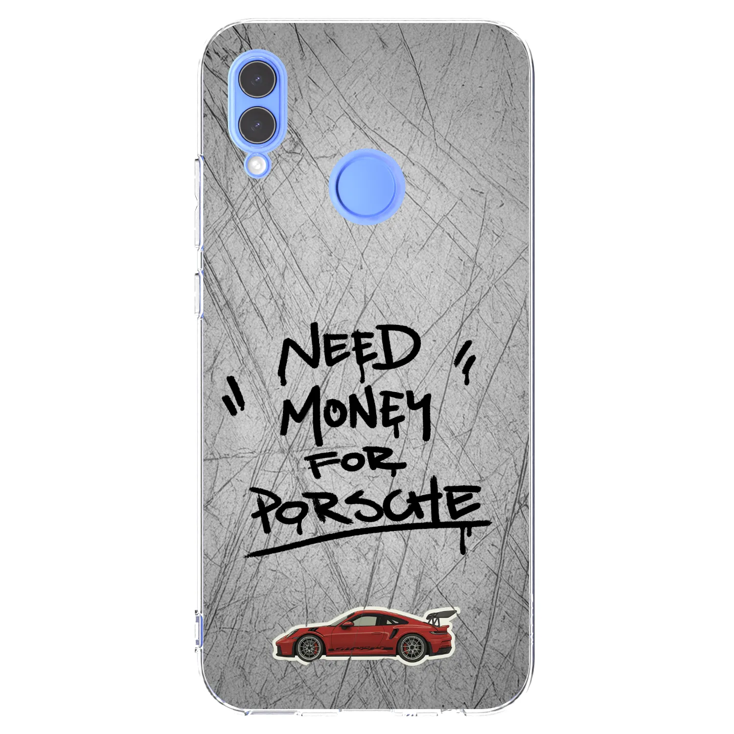 Picasee silikonski prozorni ovitek za Huawei P Smart 2019 - Grey Drift