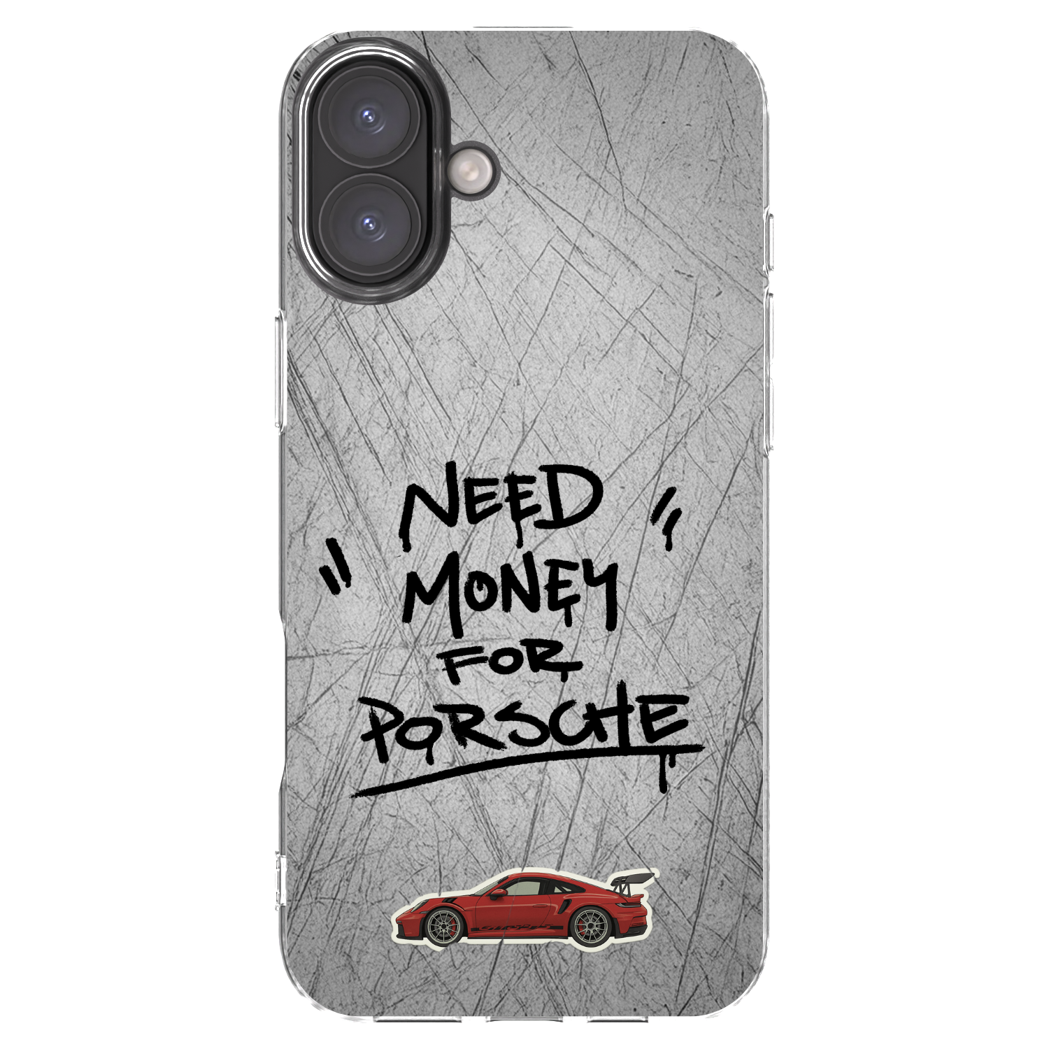 Picasee silikonski prozorni ovitek za Apple iPhone 16 Plus - Grey Drift