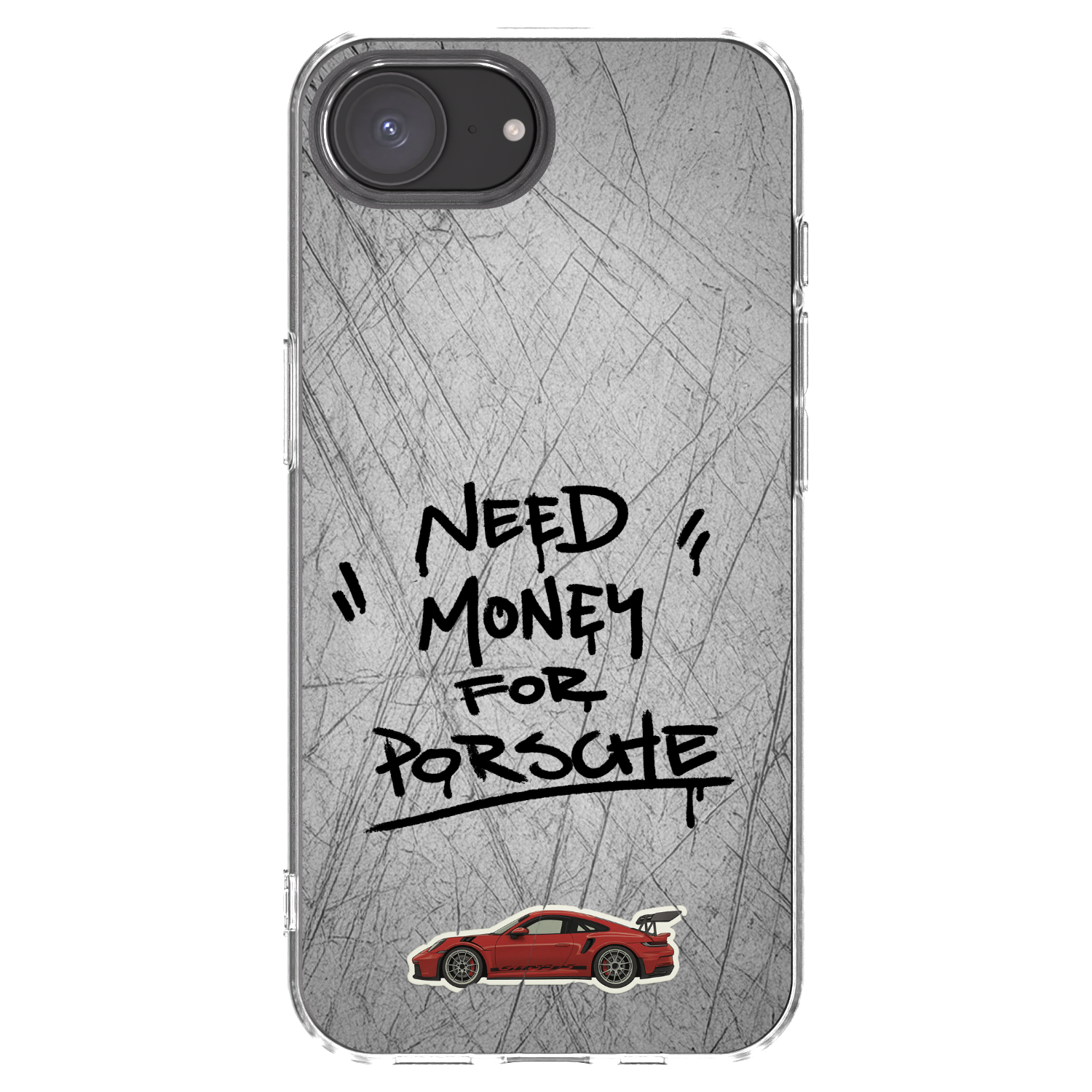 Picasee silikonski prozorni ovitek za Apple iPhone 16e - Grey Drift