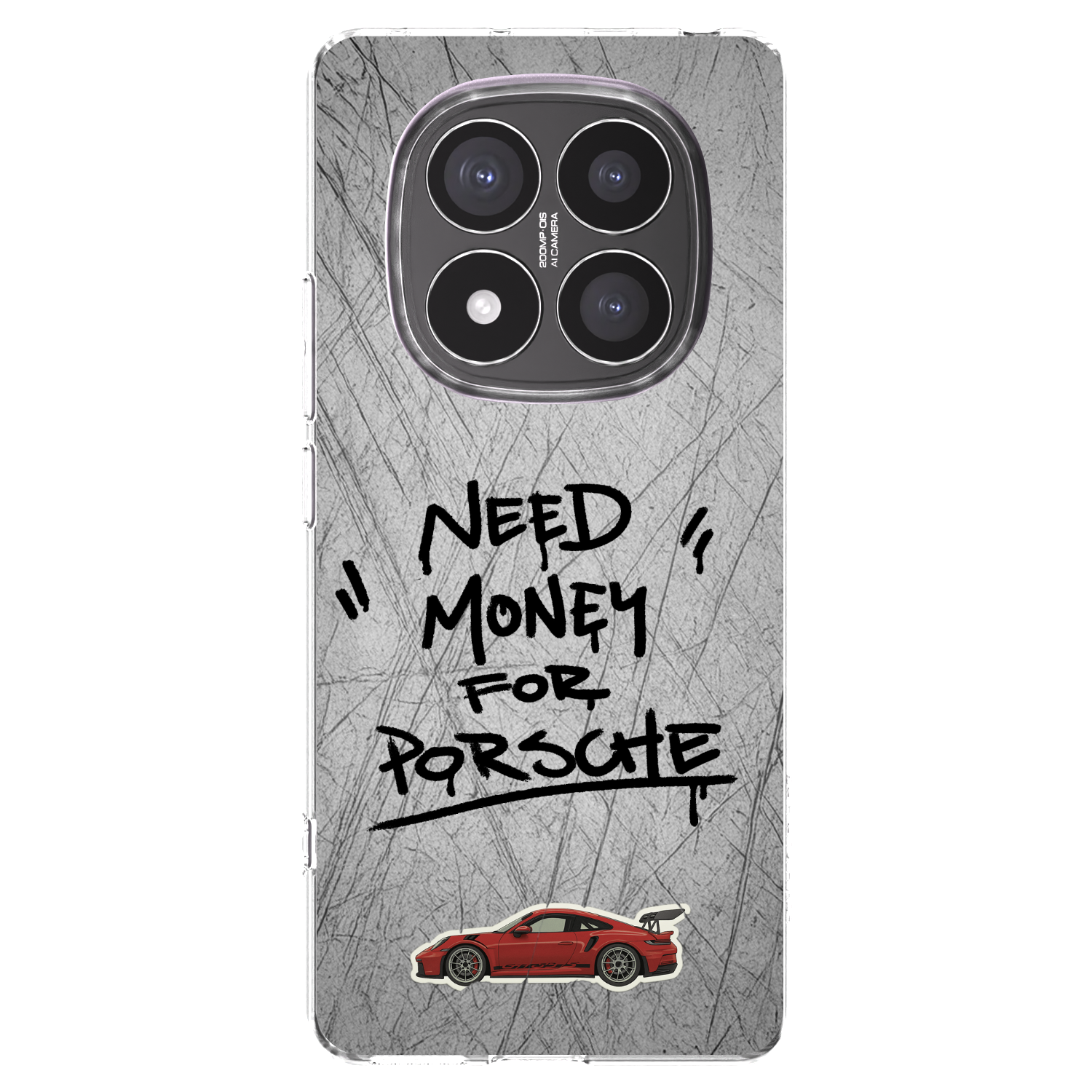 Picasee silikonski prozorni ovitek za Xiaomi Redmi Note 14 Pro+ 5G - Grey Drift