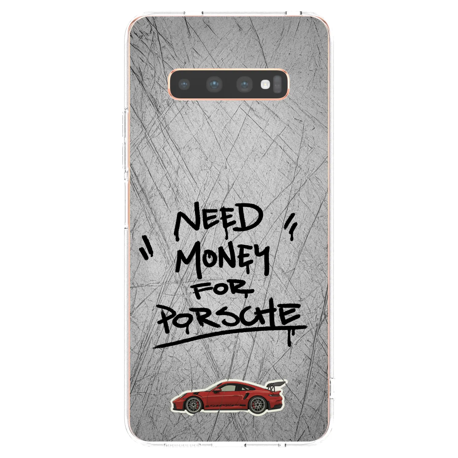 Picasee silikonski prozorni ovitek za Samsung Galaxy S10 Plus G975 - Grey Drift