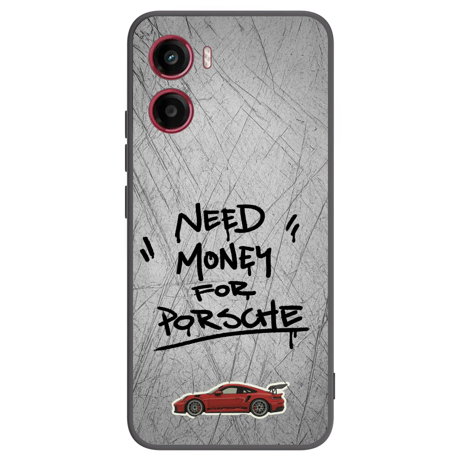 Picasee silikonski črni ovitek za Motorola Moto G05 - Grey Drift
