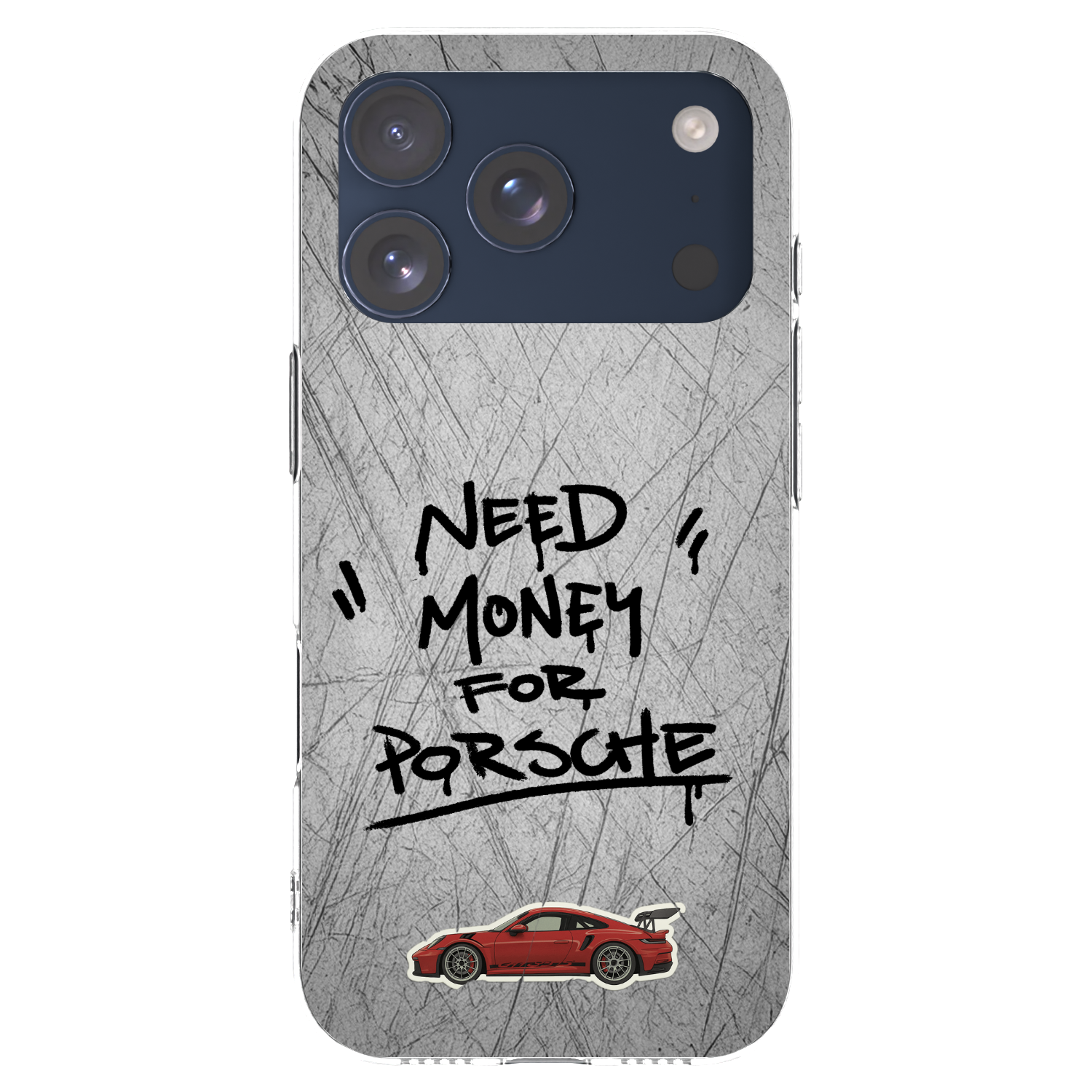 Picasee silikonski prozorni ovitek za Apple iPhone 17 Pro - Grey Drift