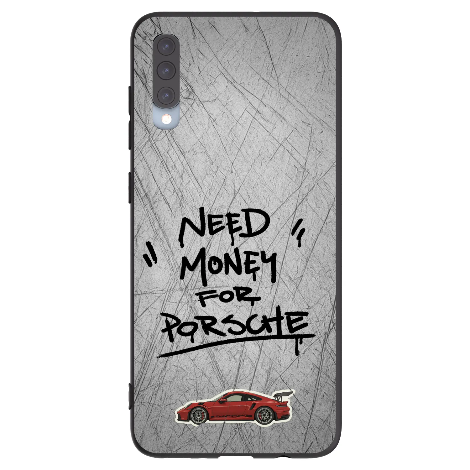 Picasee silikonski črni ovitek za Samsung Galaxy A70 A705F - Grey Drift