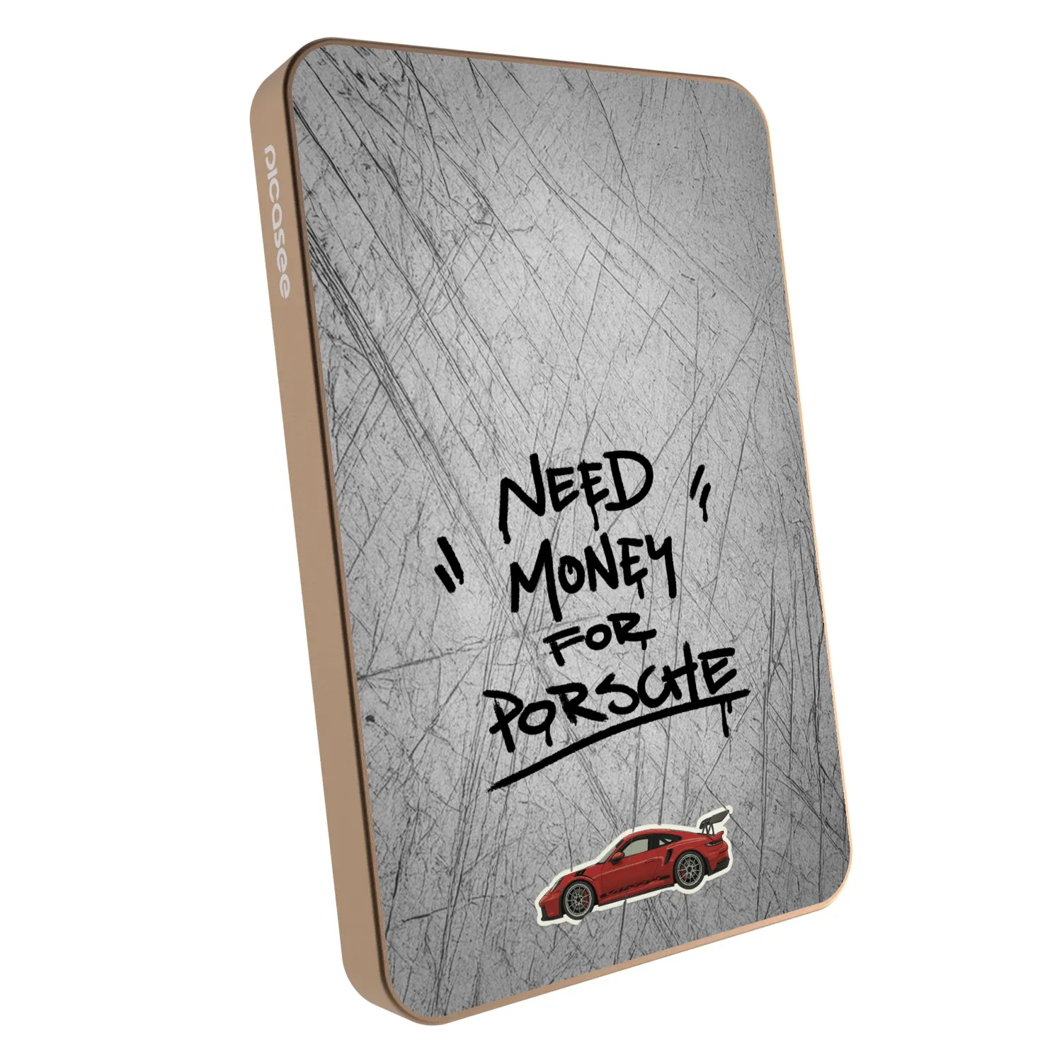 Picasee Prenosna baterija z MagSafe 5 000 mAh Zlati - Grey Drift