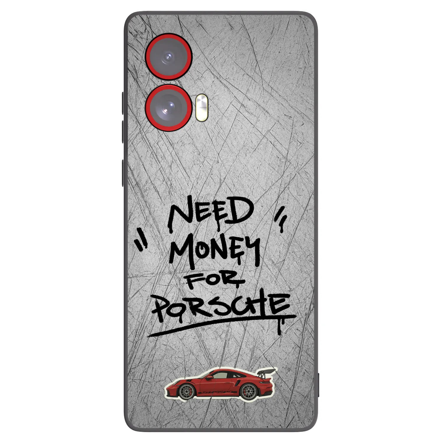 Picasee silikonski črni ovitek za Motorola Edge 50 Fusion - Grey Drift