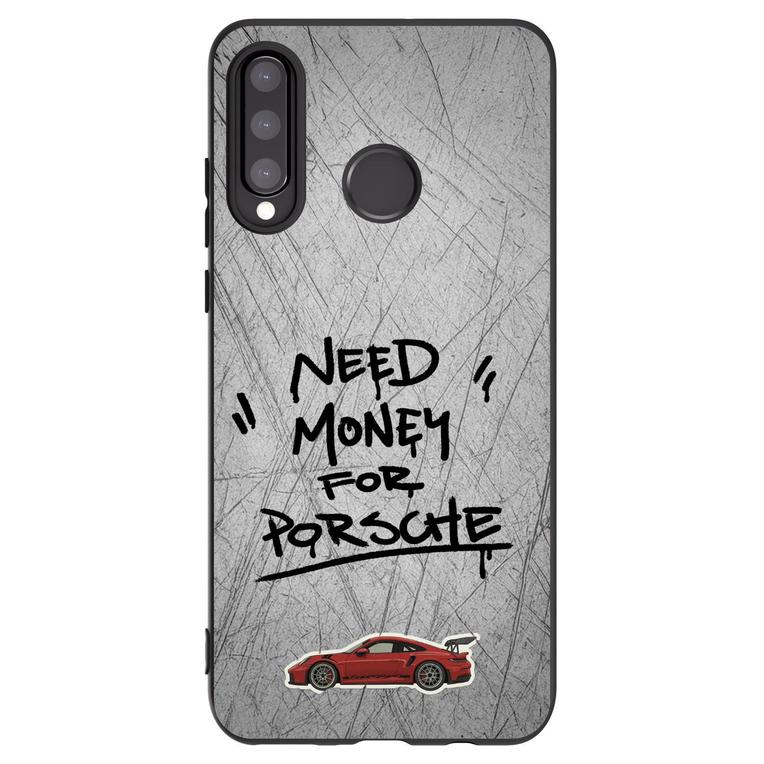 Picasee silikonski črni ovitek za Huawei P30 Lite - Grey Drift