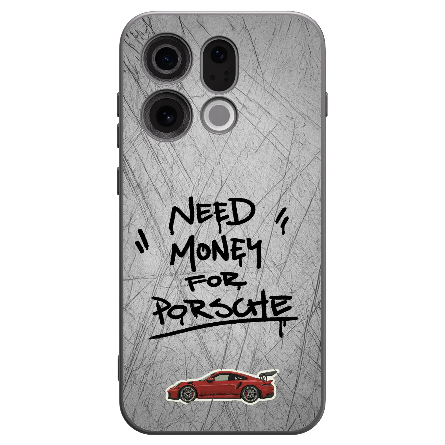 Picasee silikonski črni ovitek za OPPO Find X9 - Grey Drift