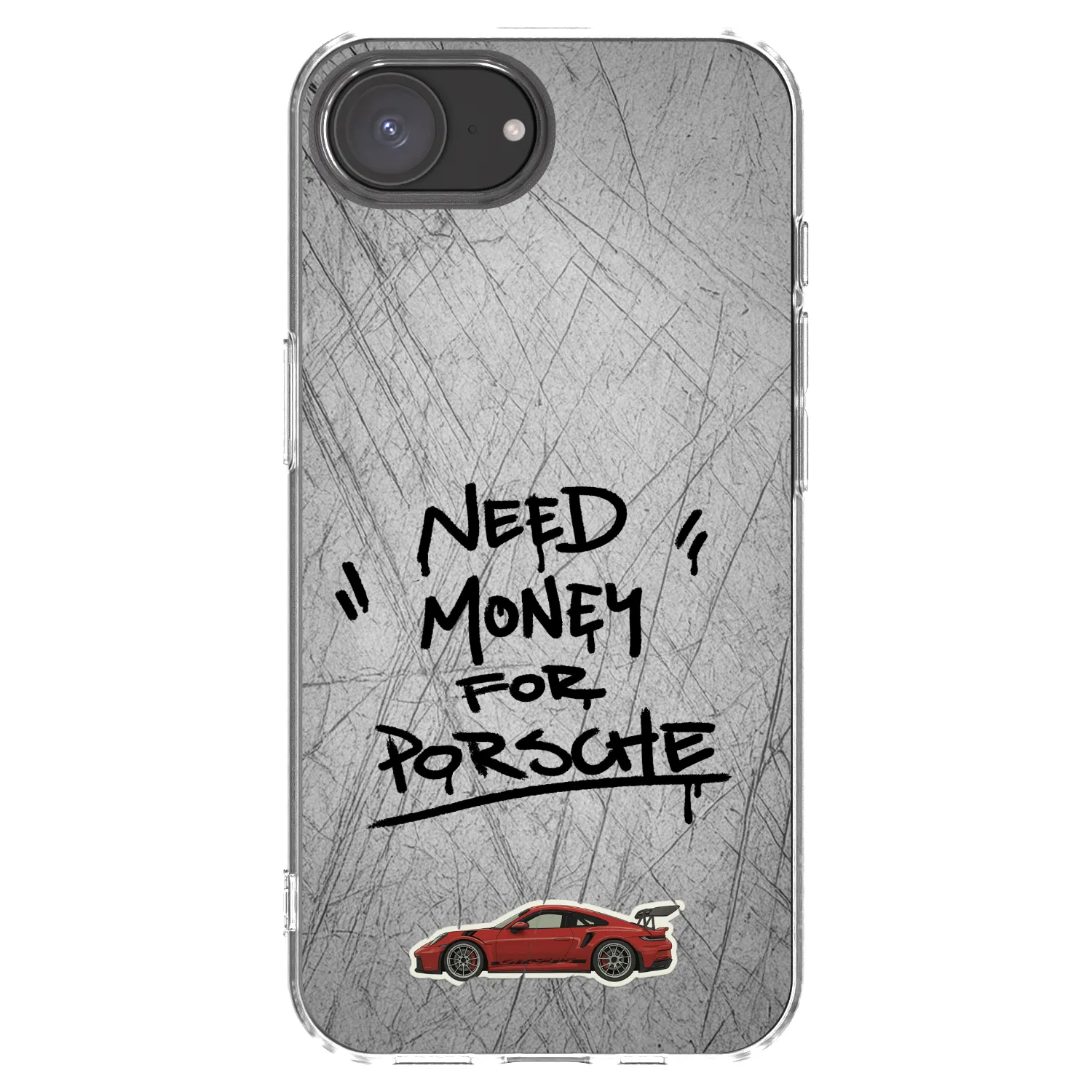 Picasee silikonski prozorni ovitek za Apple iPhone 17e - Grey Drift