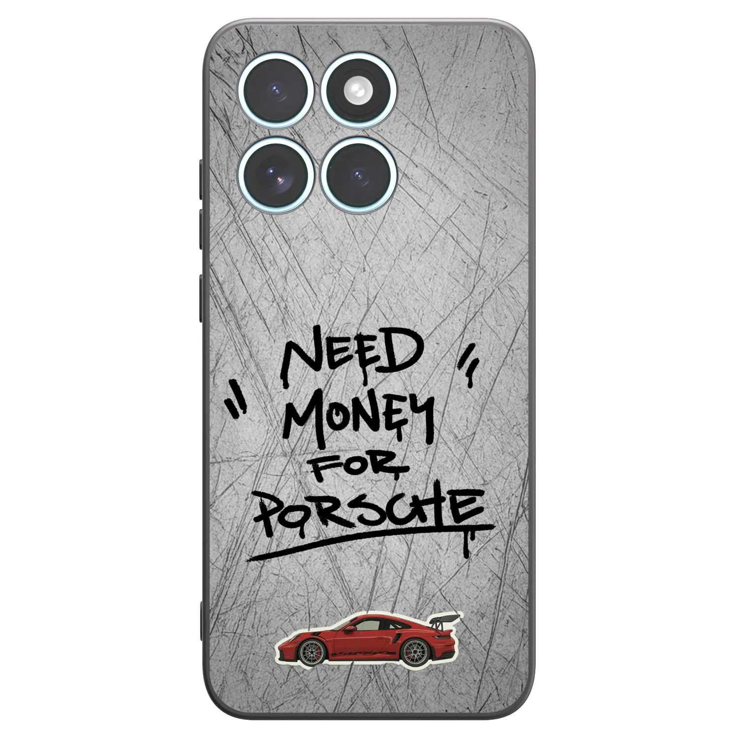 Picasee silikonski črni ovitek za Motorola Edge 70 Fusion - Grey Drift