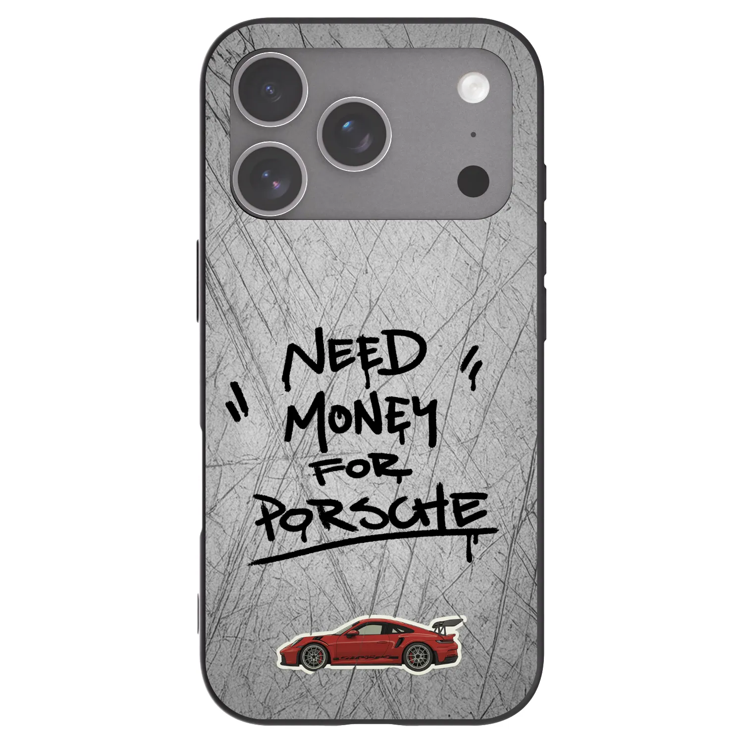 Picasee silikonski črni ovitek za Apple iPhone 18 Pro - Grey Drift