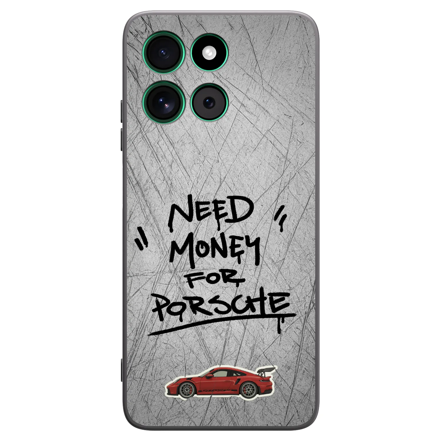 Picasee silikonski črni ovitek za Motorola Moto G57 Power - Grey Drift