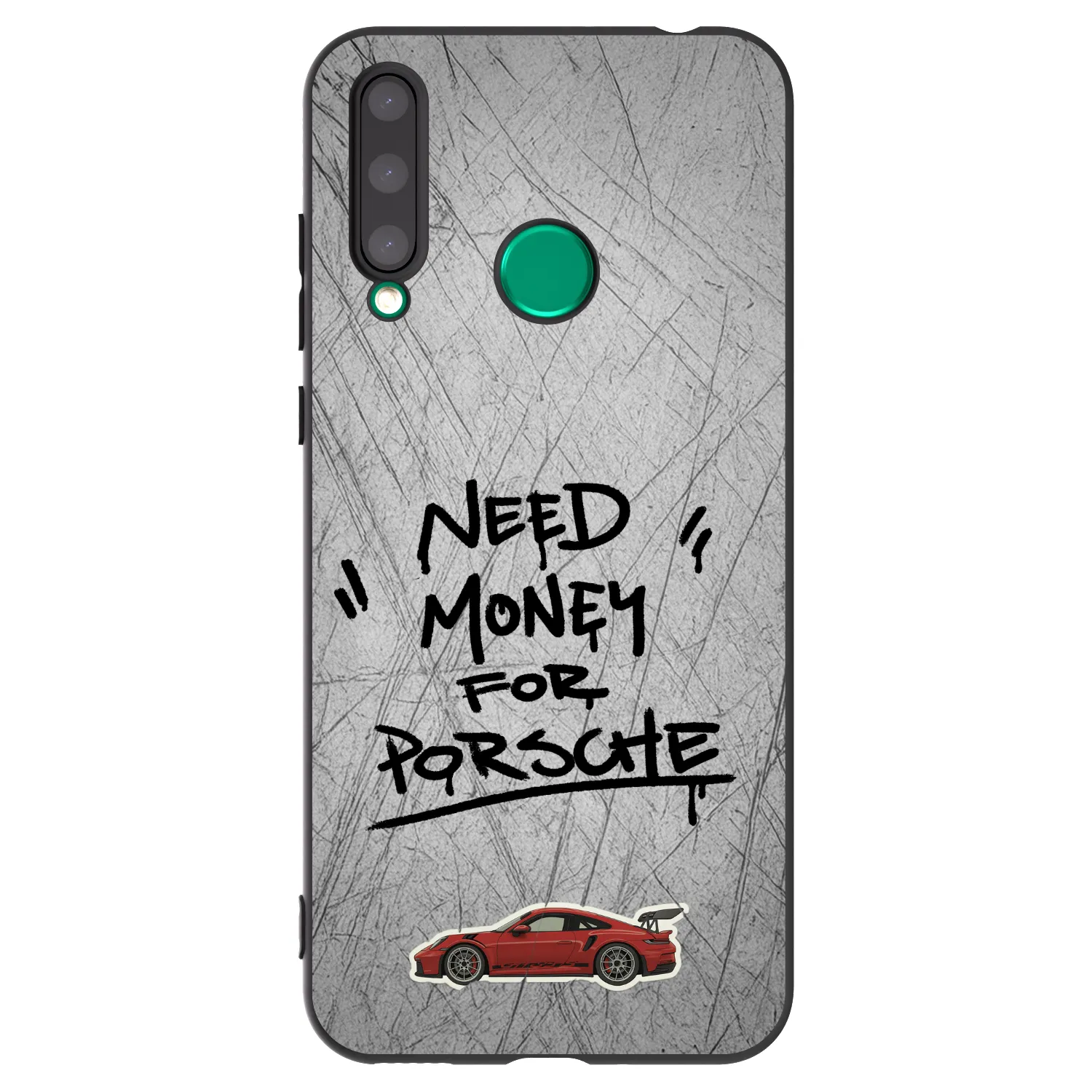 Picasee silikonski črni ovitek za Honor 20 Lite - Grey Drift