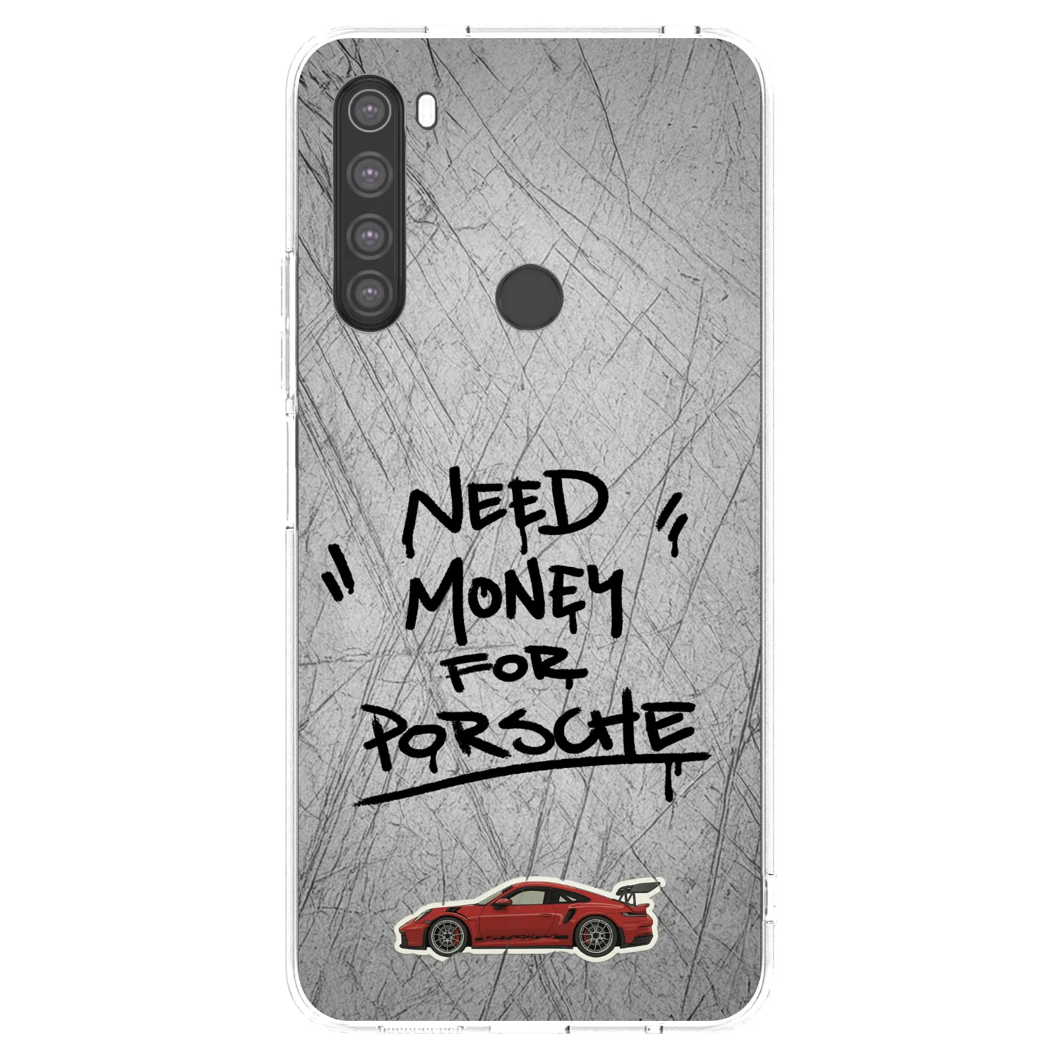 Picasee silikonski prozorni ovitek za Xiaomi Redmi Note 8 - Grey Drift
