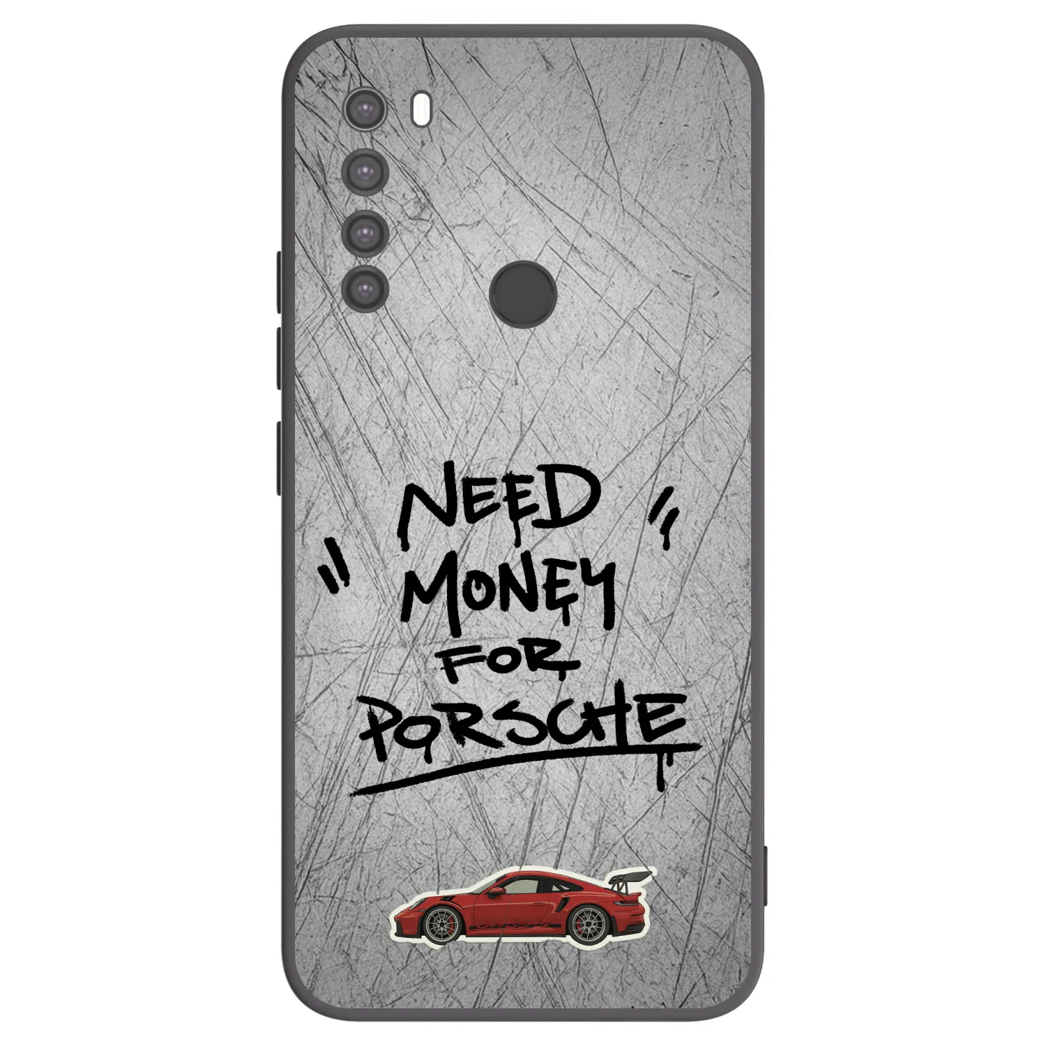Picasee silikonski črni ovitek za Xiaomi Redmi Note 8 - Grey Drift