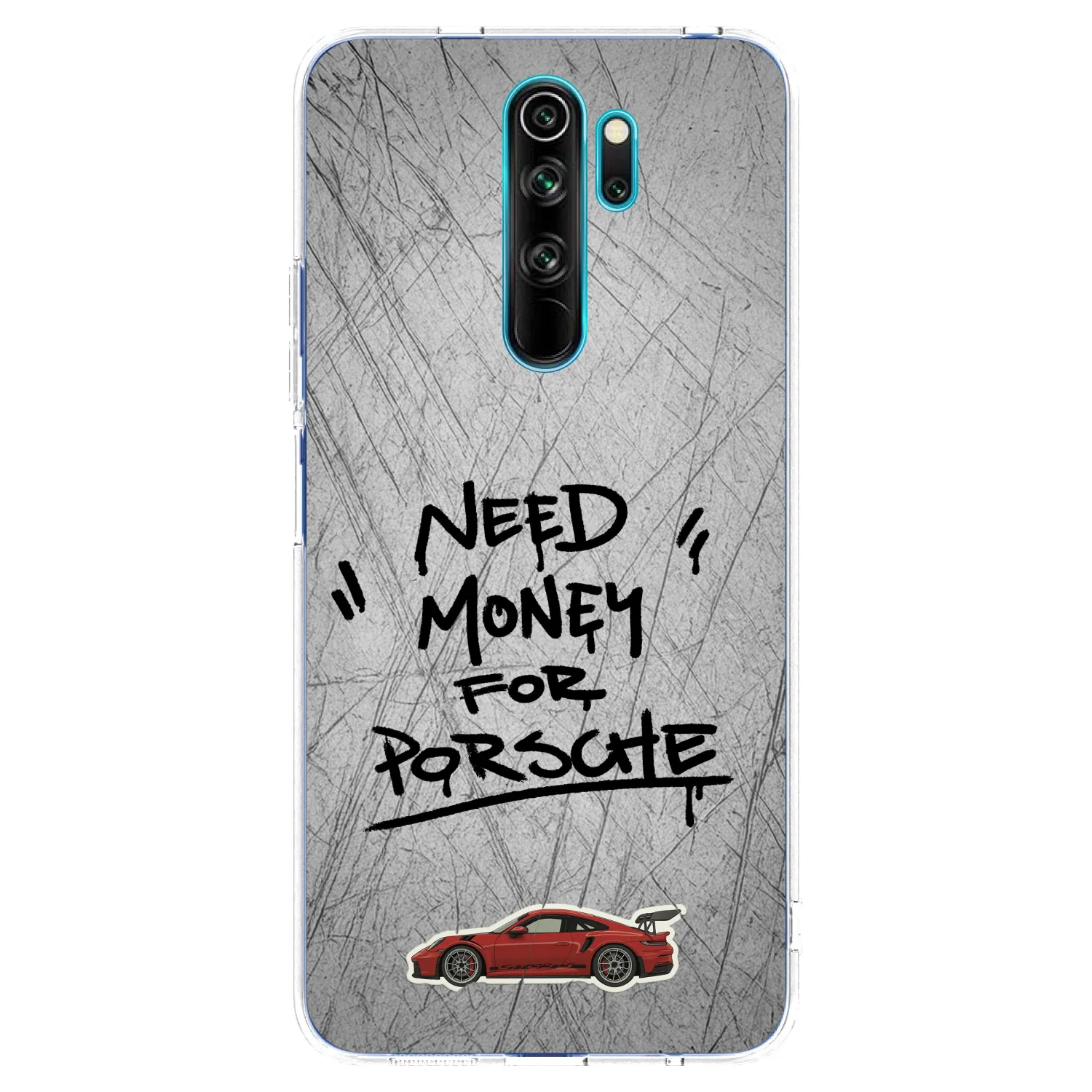 Picasee silikonski prozorni ovitek za Xiaomi Redmi Note 8 Pro - Grey Drift