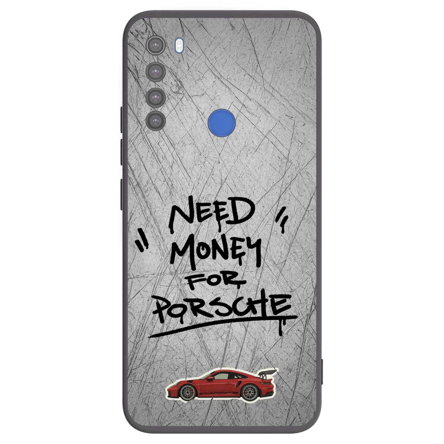 Picasee silikonski črni ovitek za Xiaomi Redmi Note 8T - Grey Drift