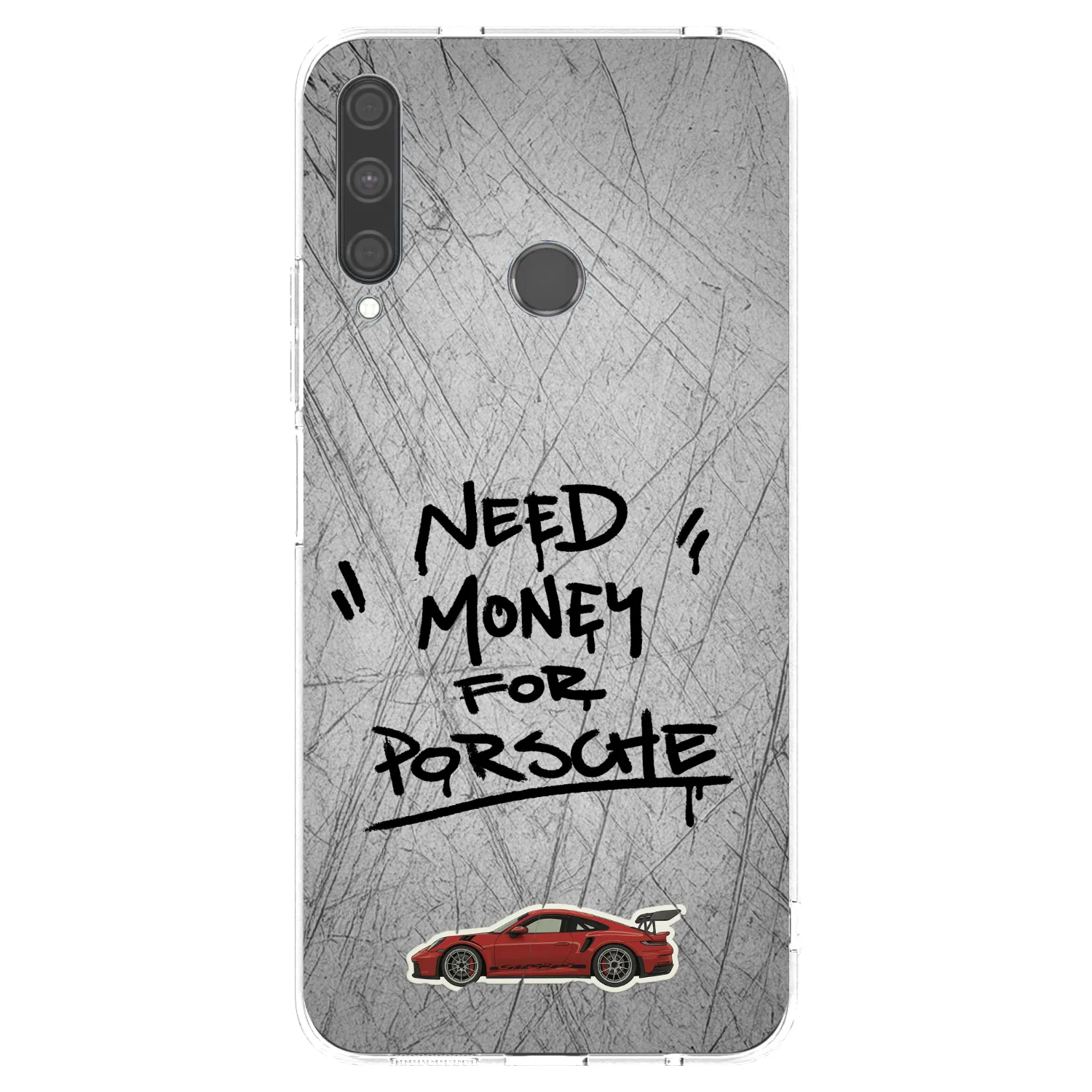 Picasee silikonski prozorni ovitek za Huawei P40 Lite E - Grey Drift
