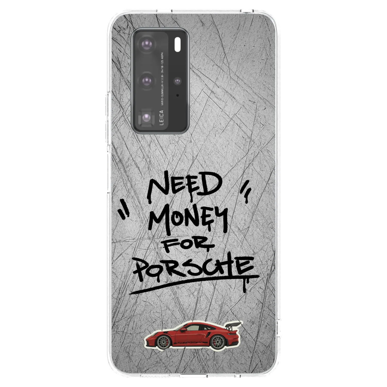 Picasee silikonski prozorni ovitek za Huawei P40 Pro - Grey Drift