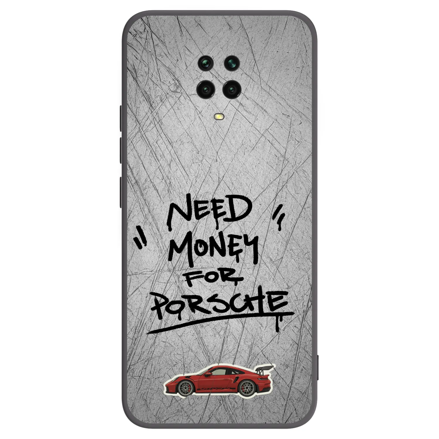 Picasee silikonski črni ovitek za Xiaomi Redmi Note 9S - Grey Drift