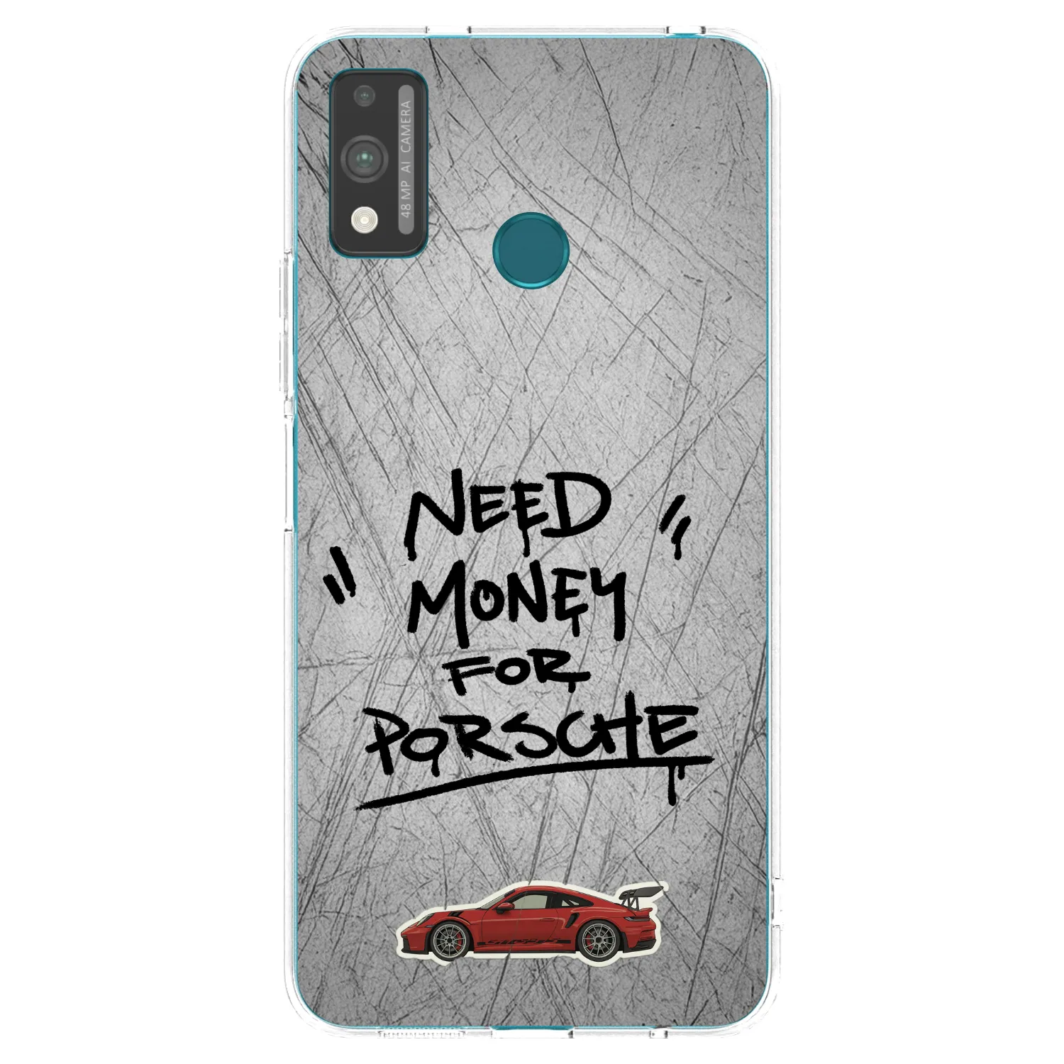 Picasee silikonski prozorni ovitek za Honor 9X Lite - Grey Drift