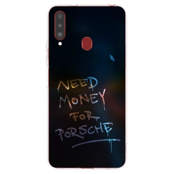 Picasee silikonski prozorni ovitek za Samsung Galaxy A20s - Neon Nights