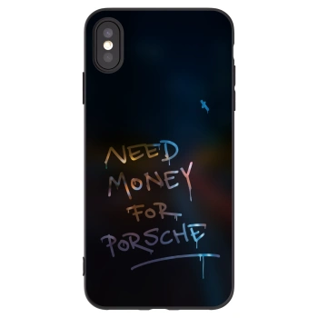 Picasee silikonski črni ovitek za Apple iPhone XS Max - Neon Nights