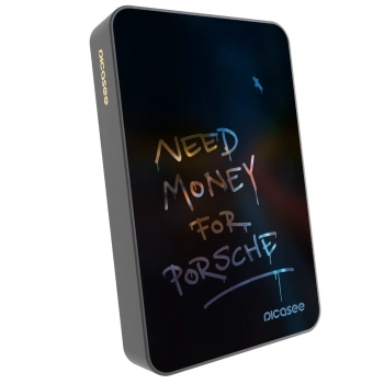 Picasee Prenosna baterija z MagSafe 10 000 mAh Siva - Neon Nights
