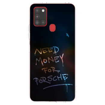 Picasee silikonski prozorni ovitek za Samsung Galaxy A21s - Neon Nights