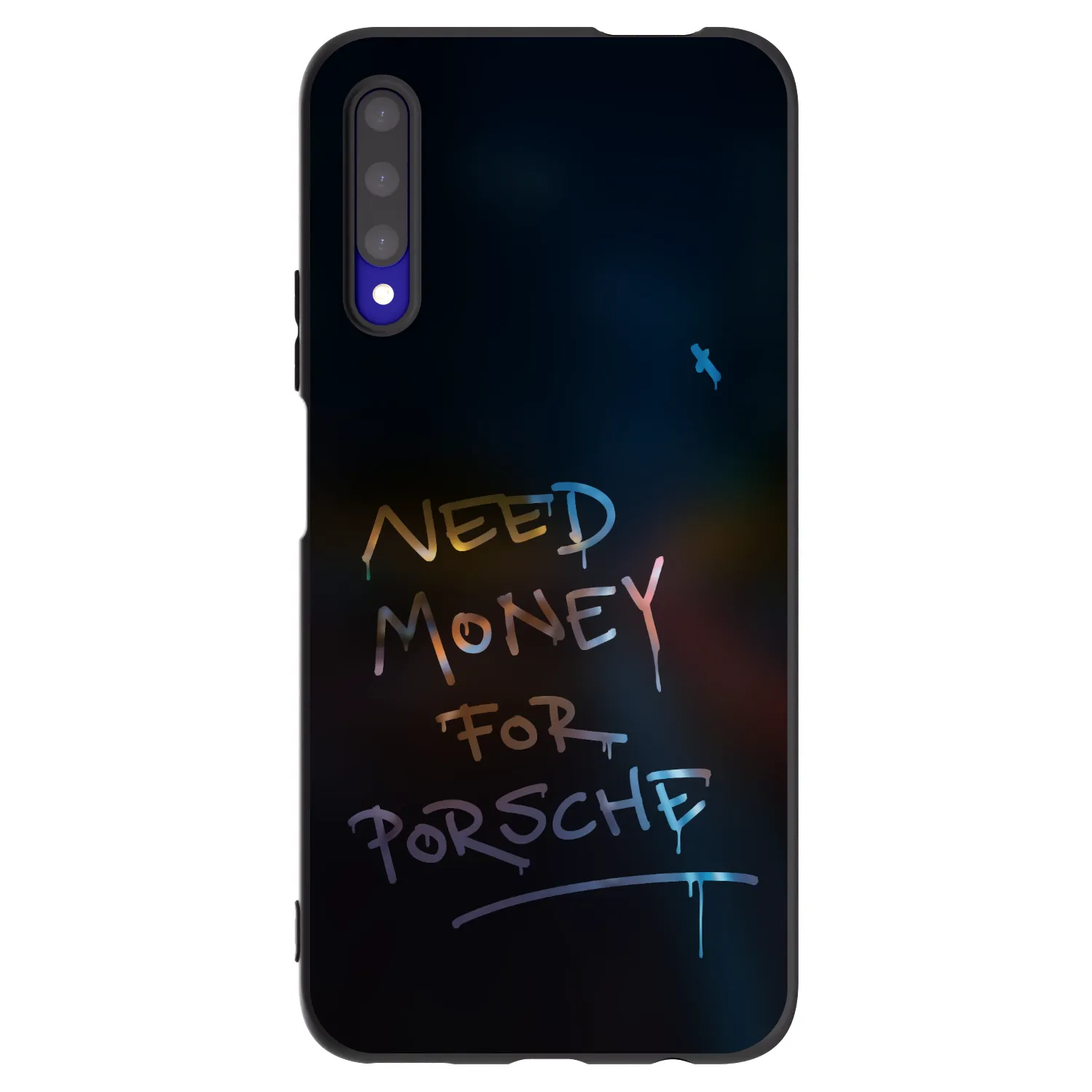 Picasee silikonski črni ovitek za Honor 9X Pro - Neon Nights