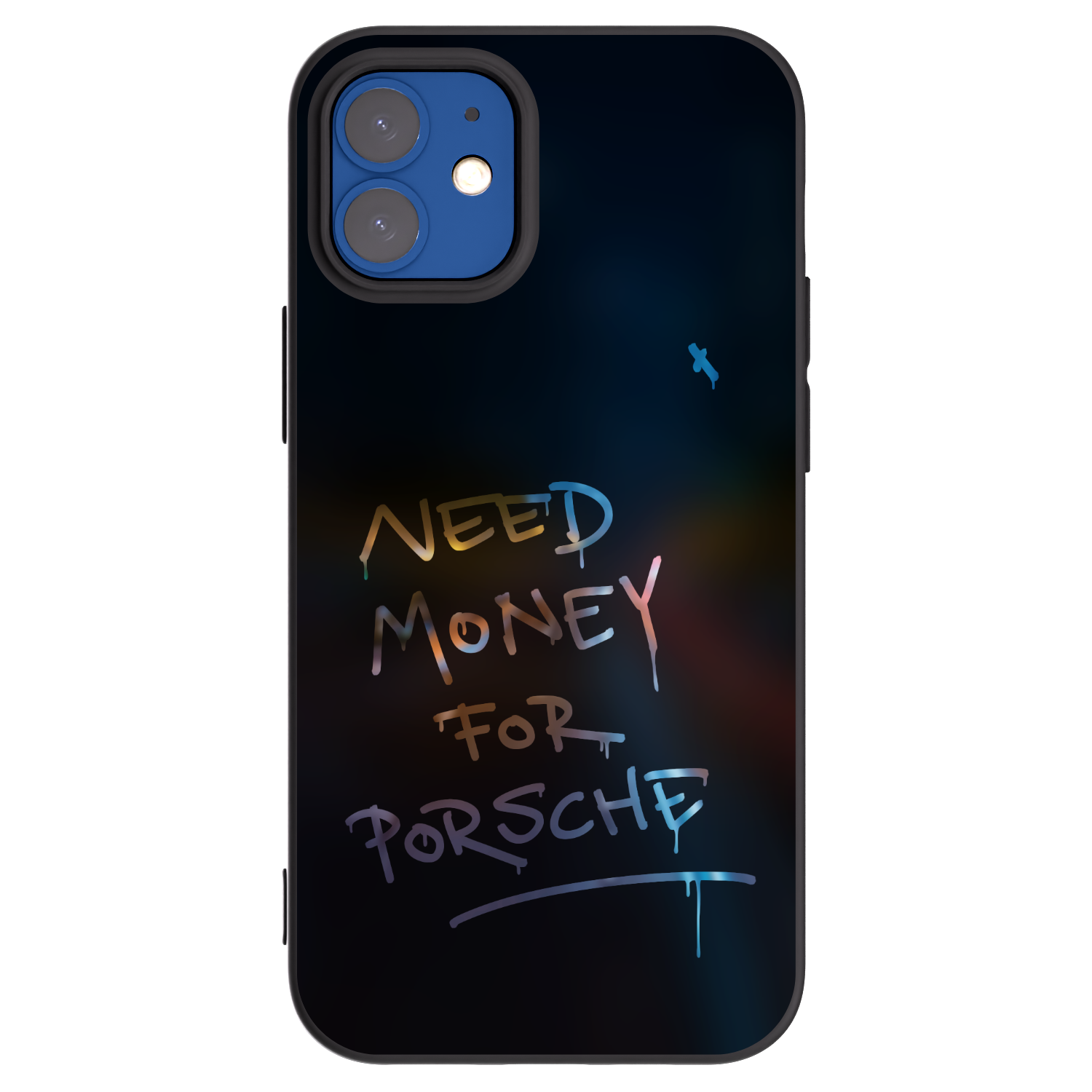 Picasee silikonski črni ovitek za Apple iPhone 12 mini - Neon Nights