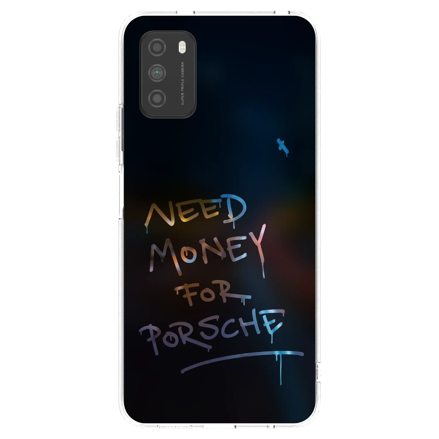 Picasee silikonski prozorni ovitek za Xiaomi Poco M3 - Neon Nights