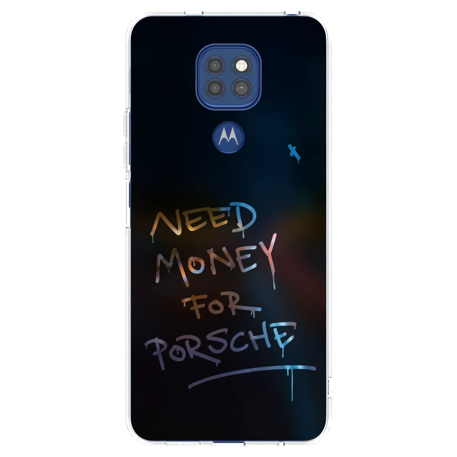 Picasee silikonski prozorni ovitek za Motorola Moto G9 Play - Neon Nights