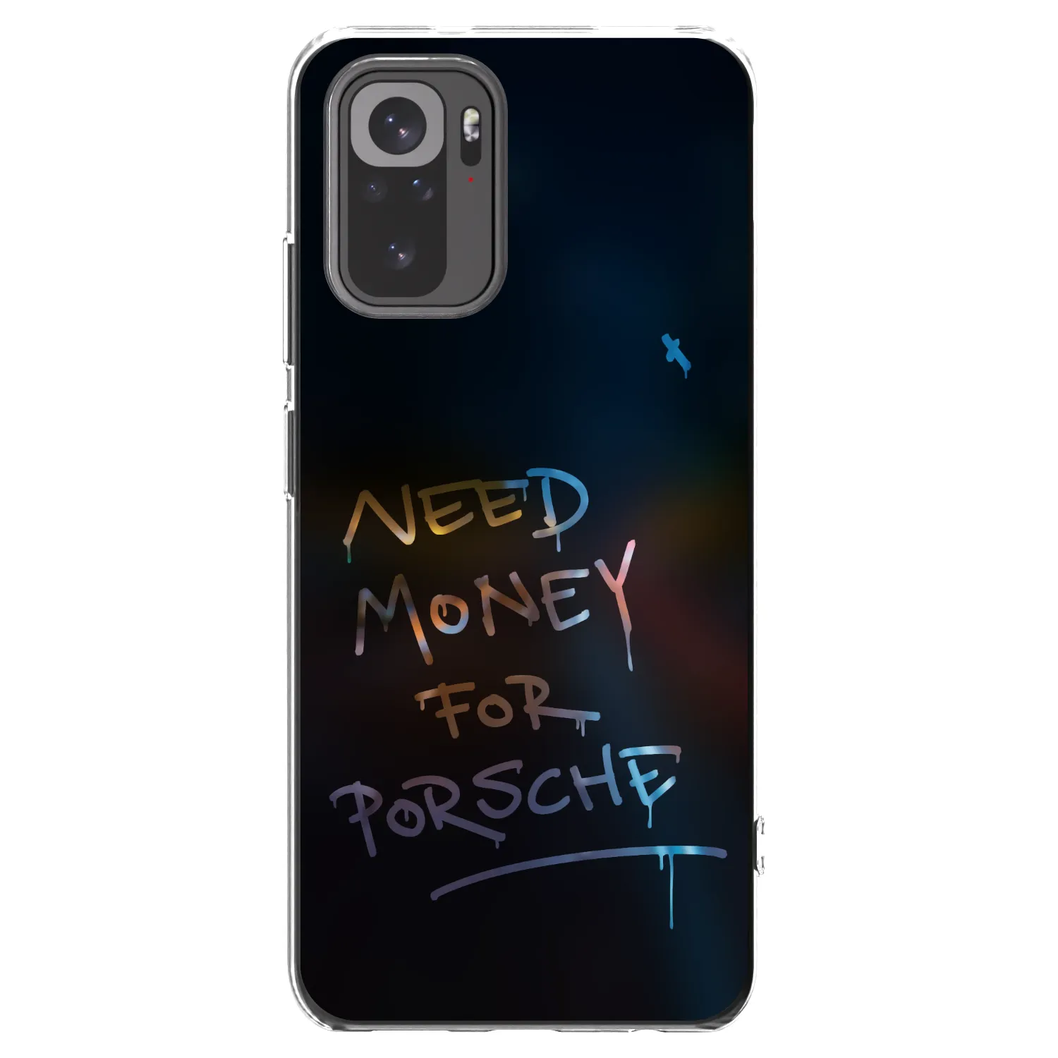 Picasee silikonski prozorni ovitek za Xiaomi Redmi Note 10 - Neon Nights