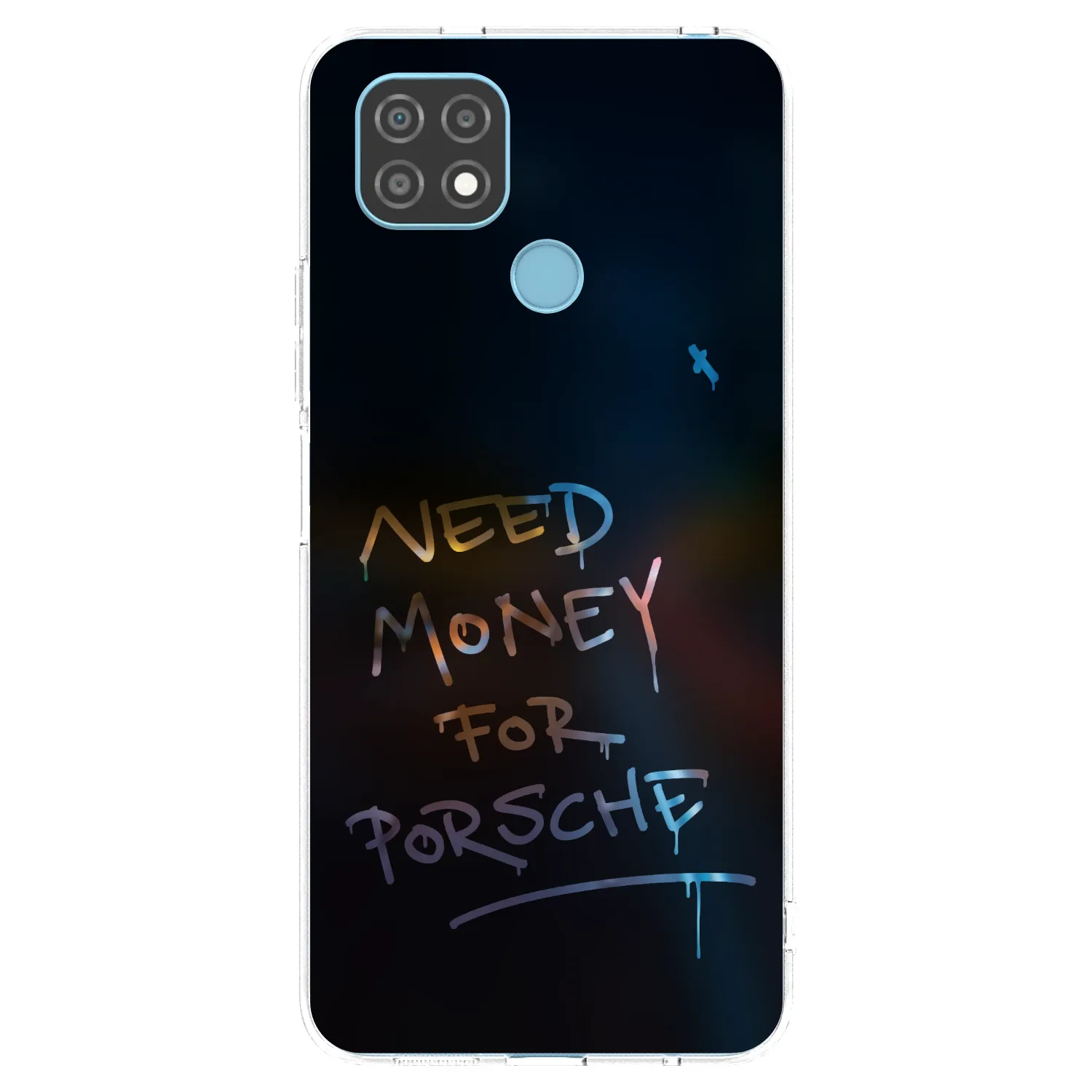 Picasee silikonski prozorni ovitek za Realme C21 - Neon Nights