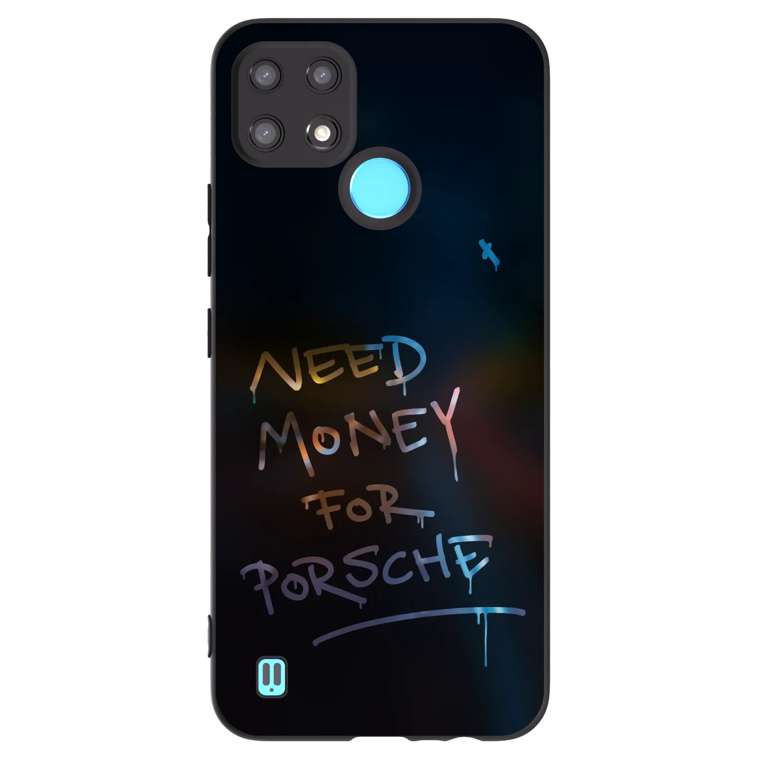 Picasee silikonski črni ovitek za Realme C21 - Neon Nights