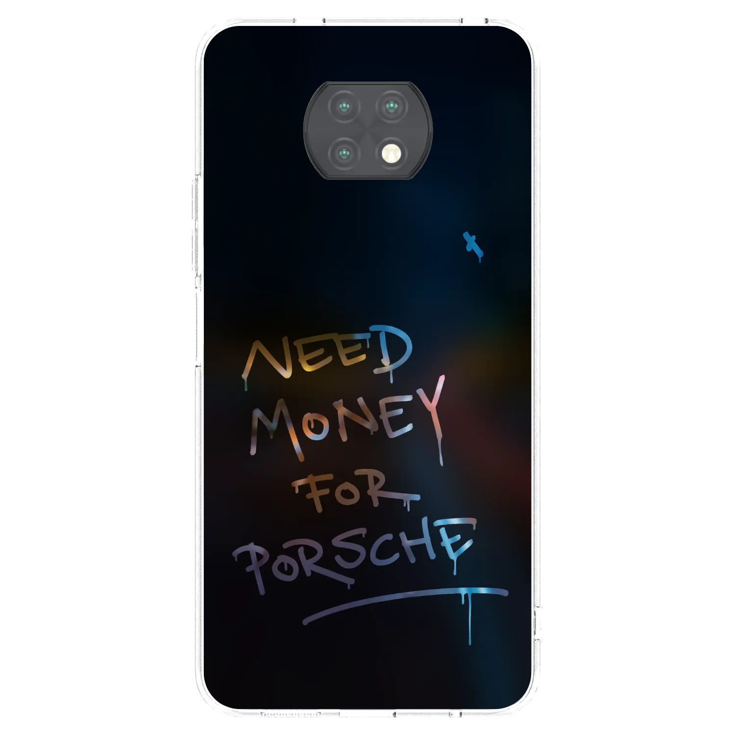 Picasee silikonski prozorni ovitek za Xiaomi Redmi Note 9T - Neon Nights