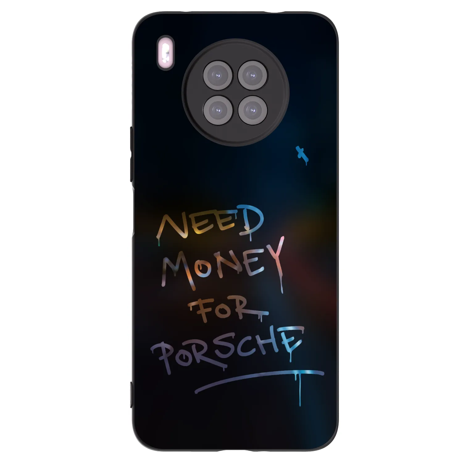 Picasee silikonski črni ovitek za Huawei Nova 8i - Neon Nights