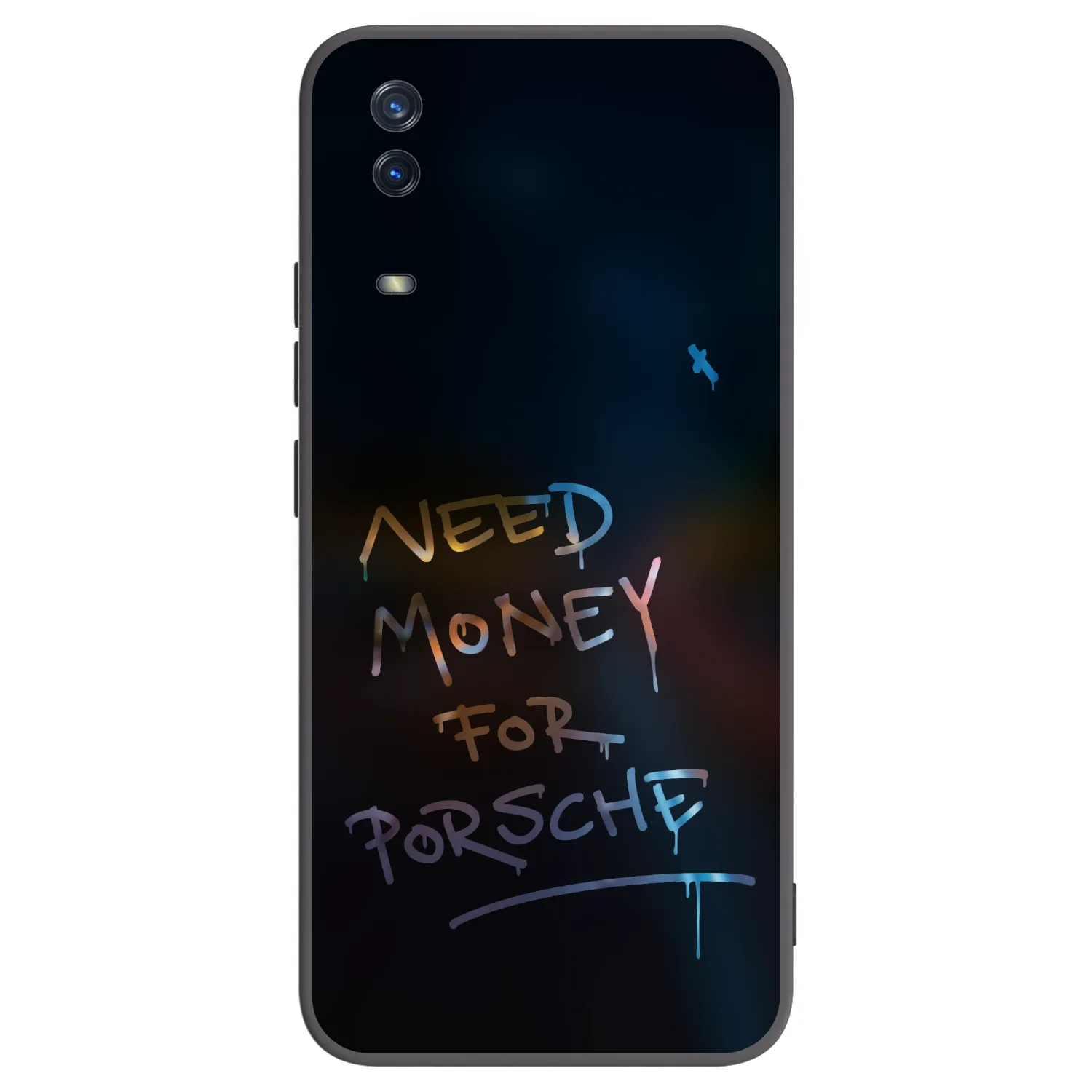 Picasee silikonski črni ovitek za Vivo Y11s - Neon Nights