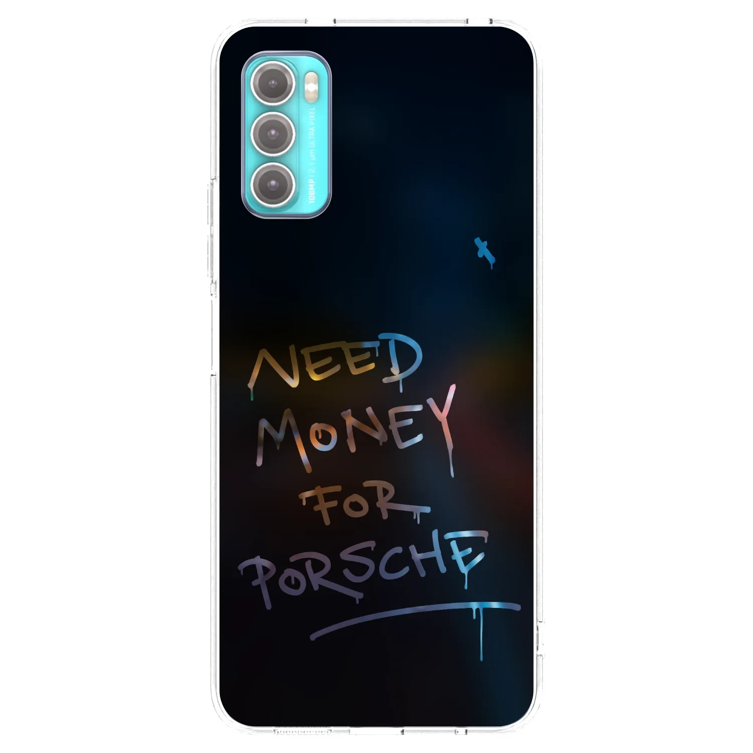 Picasee silikonski prozorni ovitek za Motorola Moto G60 - Neon Nights