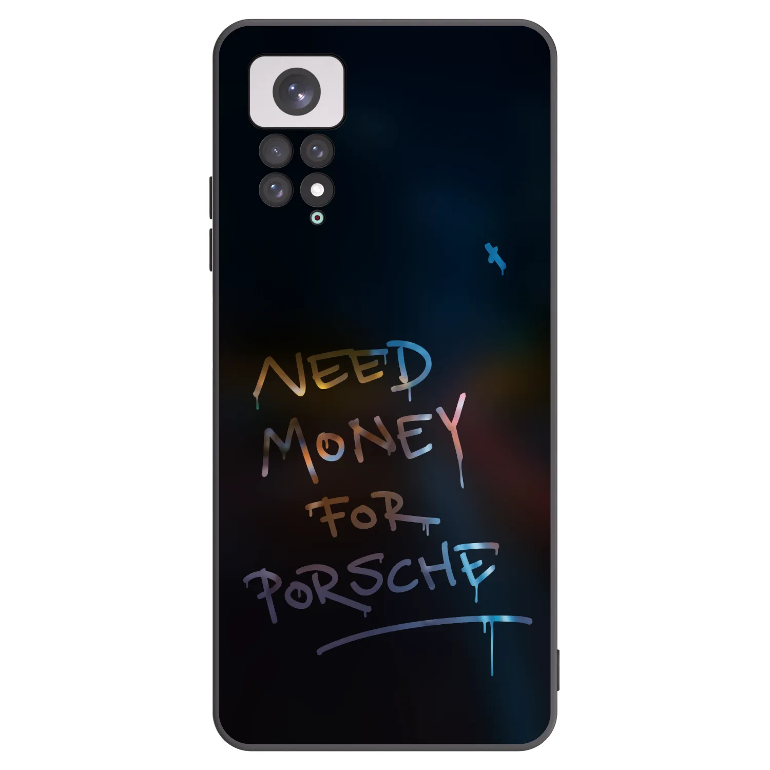 Picasee silikonski črni ovitek za Xiaomi Redmi Note 11 - Neon Nights
