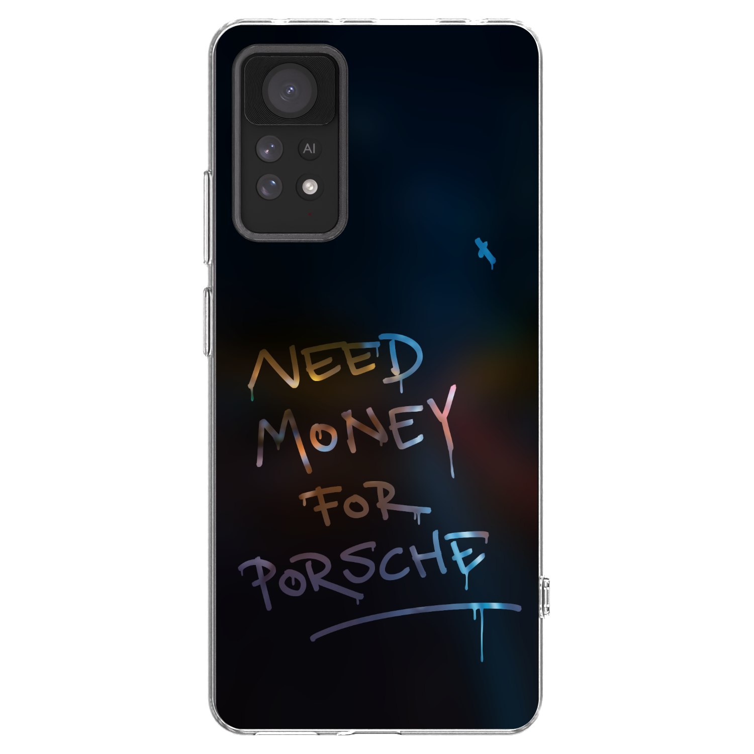 Picasee silikonski prozorni ovitek za Xiaomi Redmi Note 11 Pro - Neon Nights