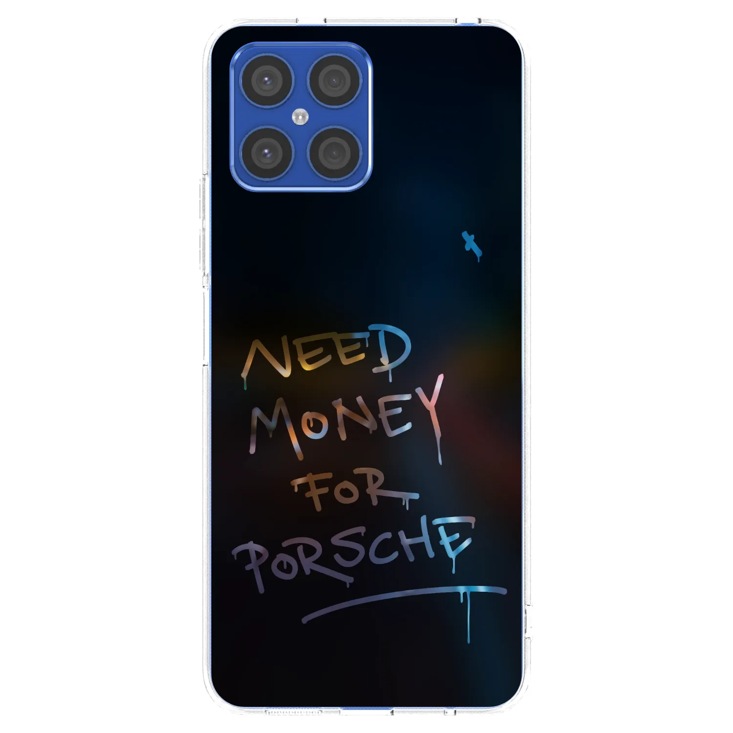 Picasee silikonski prozorni ovitek za Honor X8 4G - Neon Nights