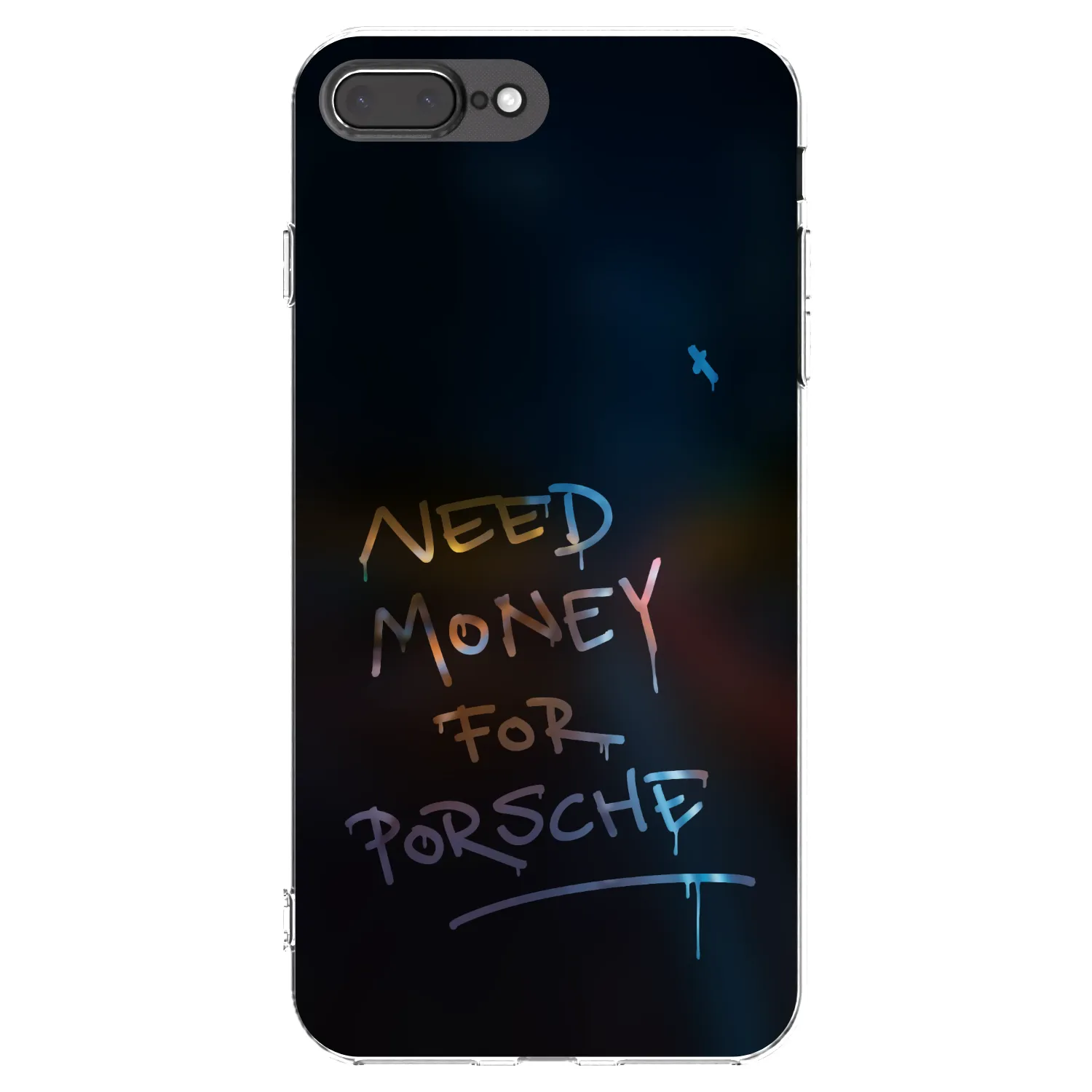Picasee silikonski prozorni ovitek za Apple iPhone 8 Plus - Neon Nights