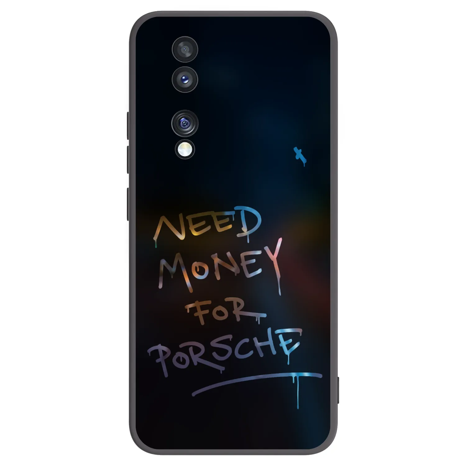 Picasee silikonski črni ovitek za Honor 70 - Neon Nights