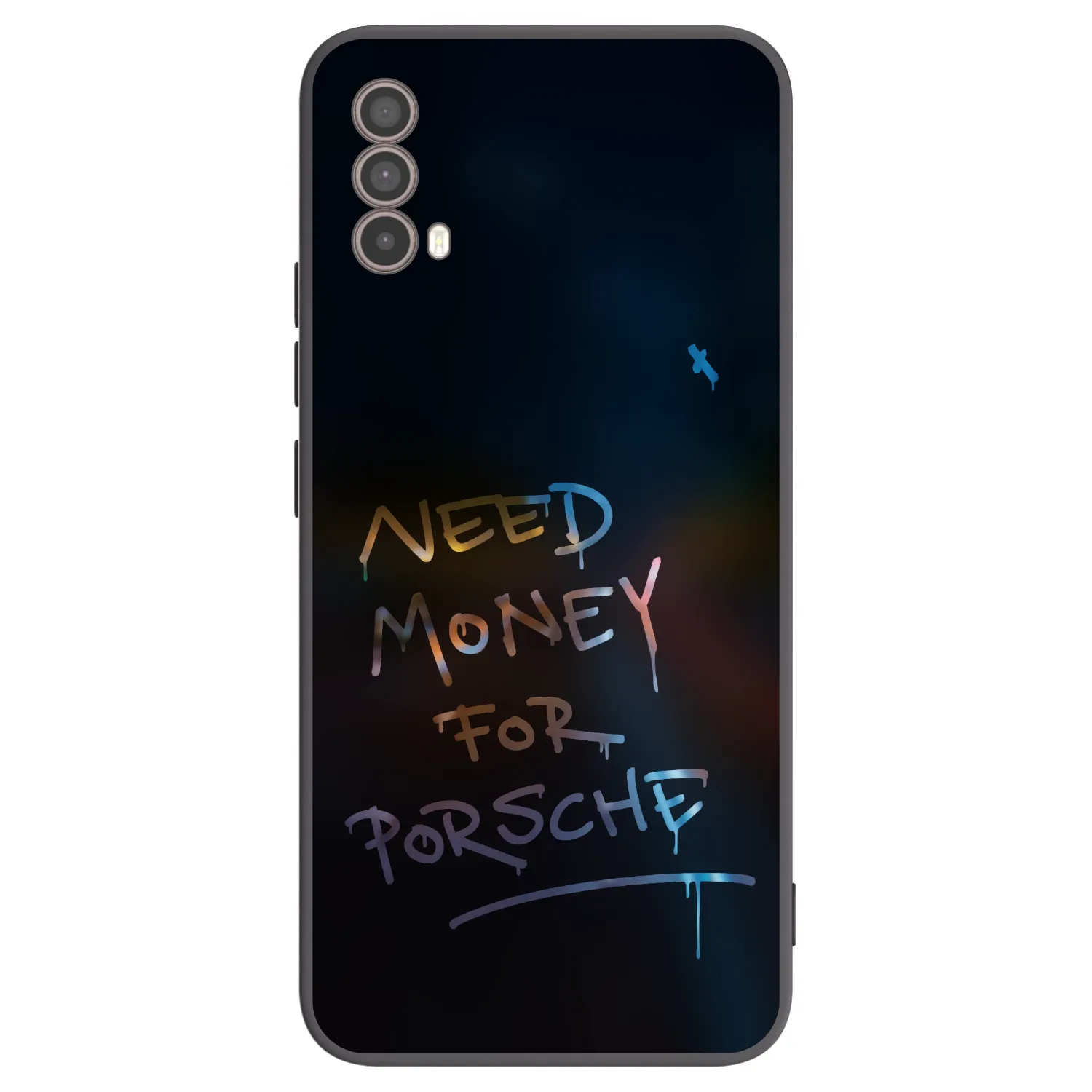 Picasee silikonski črni ovitek za Motorola Moto E40 - Neon Nights
