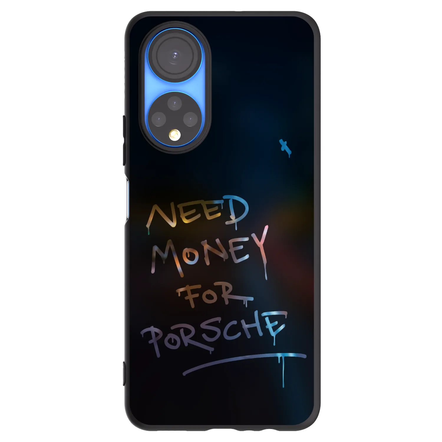 Picasee silikonski črni ovitek za Honor X7 - Neon Nights