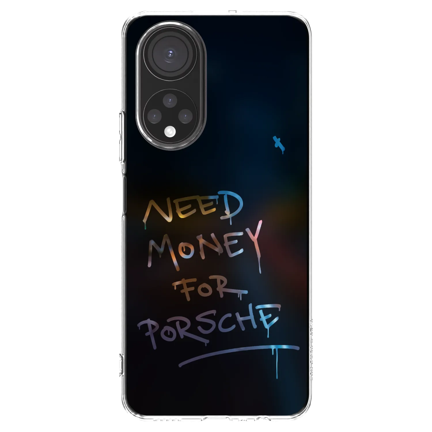 Picasee silikonski prozorni ovitek za Honor X7 - Neon Nights