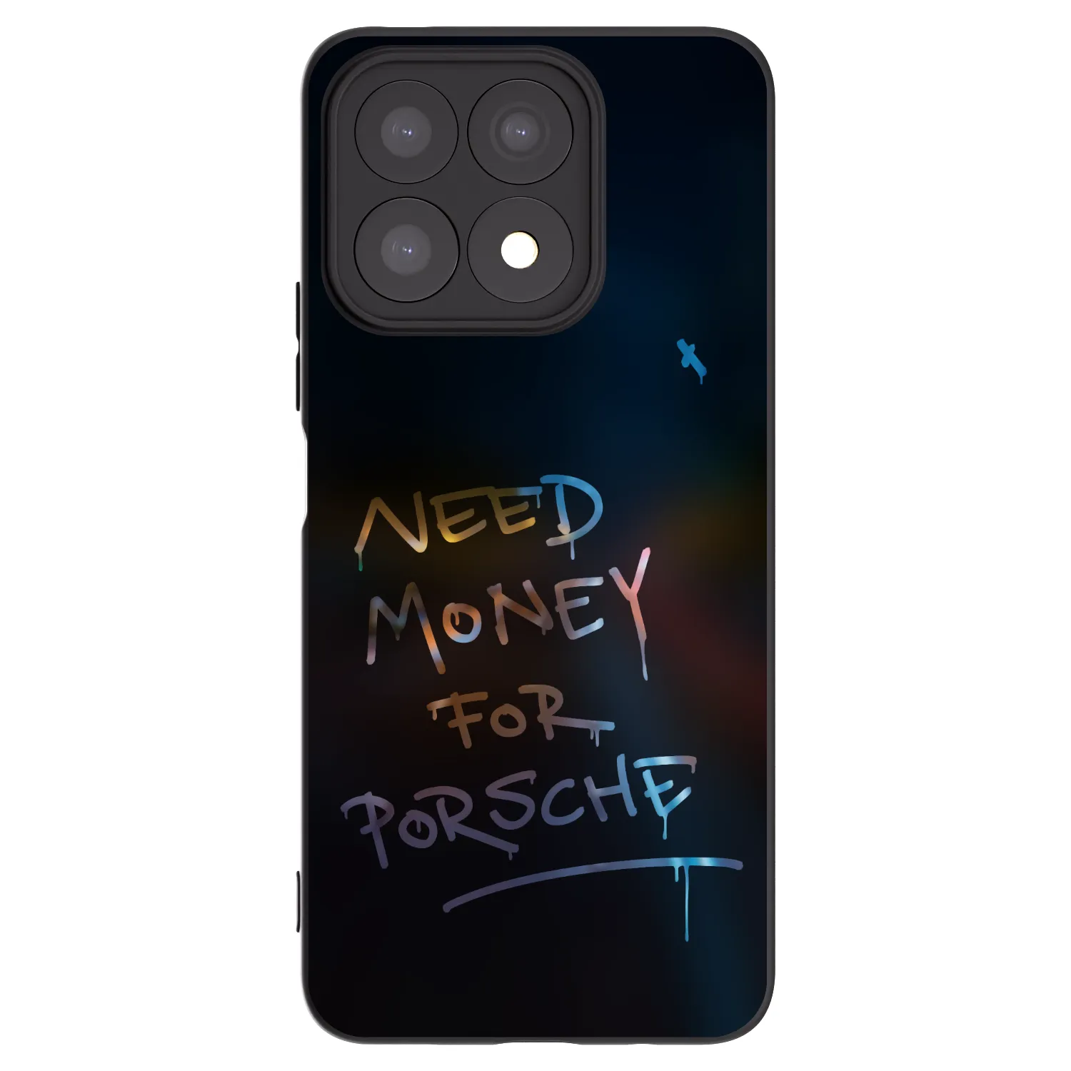 Picasee silikonski črni ovitek za Honor X8a - Neon Nights