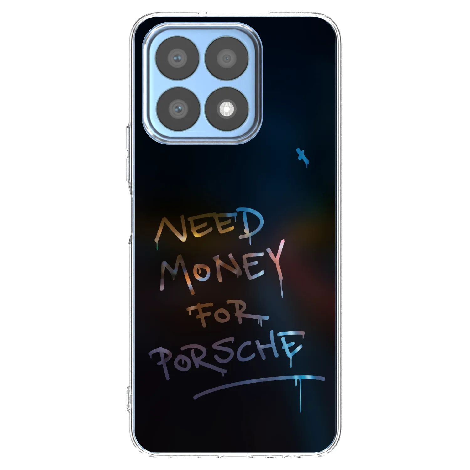Picasee silikonski prozorni ovitek za Honor X8a - Neon Nights